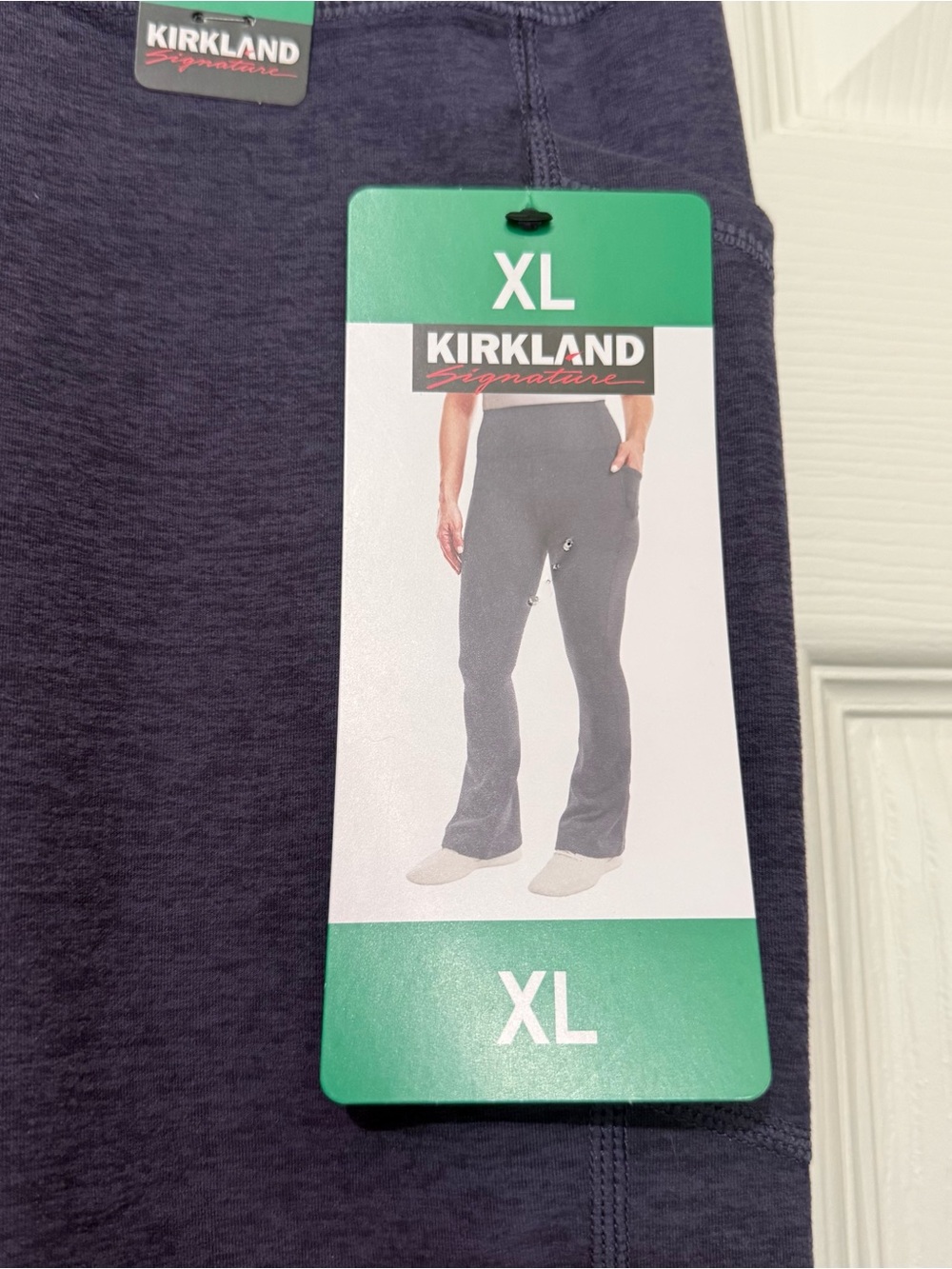 Kirkland Signature Women's Stretch Brushed Mini-Flare Pants, Purple, Size XL